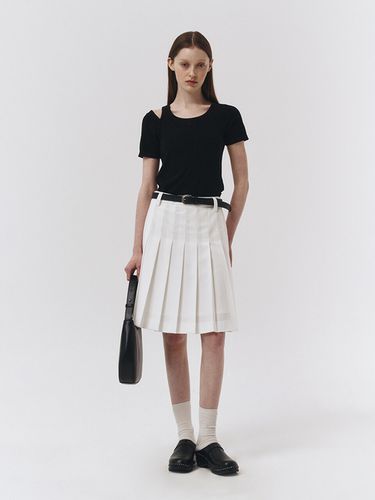 Summer Pleats Skirt_White - Dunst for WOMEN - Modalova