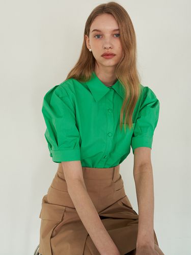 Coco Basic Puff Blouse_Green - F.cocoromiz - Modalova