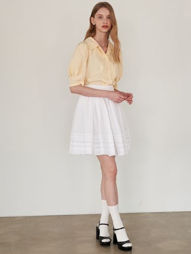 Coco Lovely Shirring Skirt_White - F.cocoromiz - Modalova