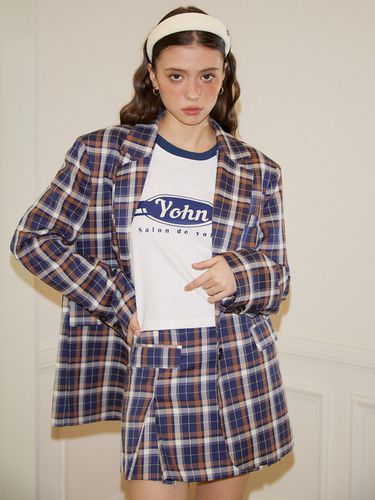 Oversized Classic Jacket_Navy - SALON DE YOHN - Modalova