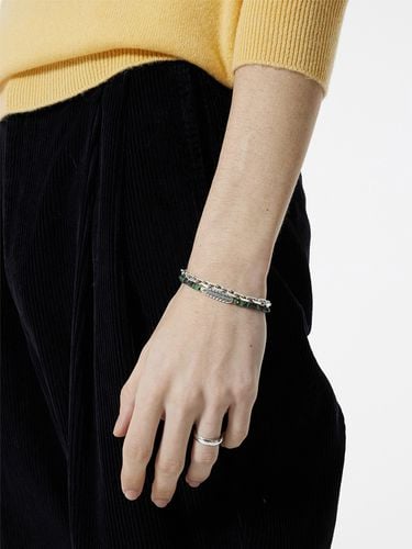 SQ Locking Silver Chain Bracelet - AEKKI - Modalova