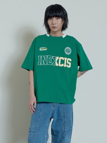 Uniform Graphic T-Shirt (Green) - inexcis - Modalova