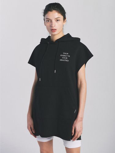 Your Energy Hoodie Dress [Black] - PaperBoy - Modalova