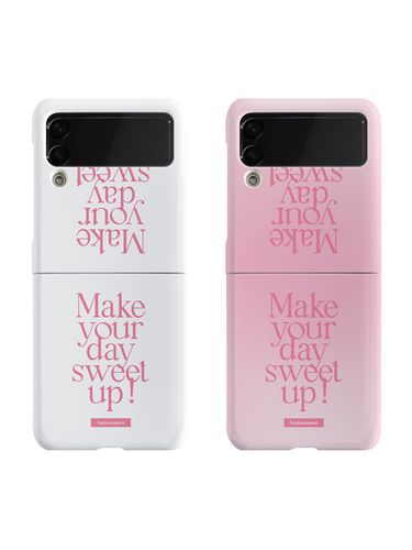 Sweet Up Lettering Design Z Flip Phone Case - mademoment - Modalova