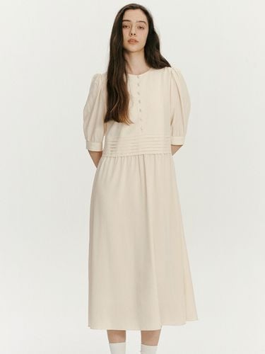 Gathered Puff - Sleeves Dress - BEMUSE MANSION - Modalova