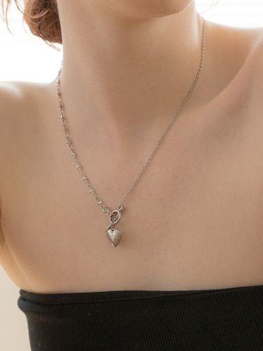 Folder Heart Pendant With Mix Chain Necklace - MERRYMOTIVE - Modalova