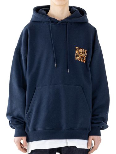 Cushion Logo Hoodie _ Navy - MASSNOUN - Modalova