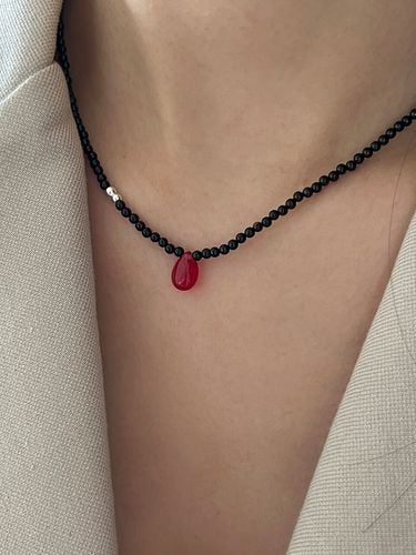 Stone Jelly Necklace_ Red - Primaute - Modalova