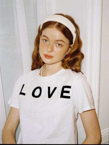 Love Cropped T-shirts_ White - SALON DE YOHN - Modalova