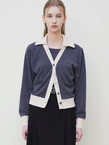 Becky Coloring Collar Knit Cardigan Set _ - LEIE - Modalova