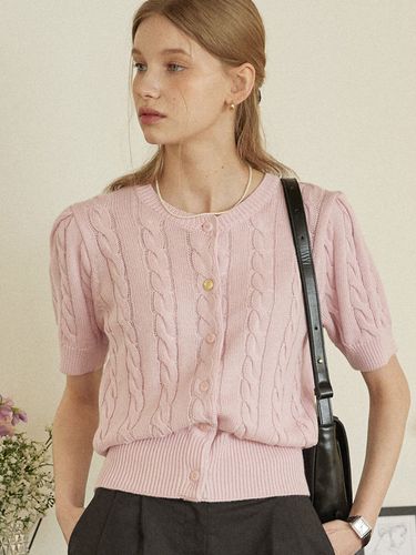 Bonnie Cable Cardigan_Pink - NONLOCAL - Modalova