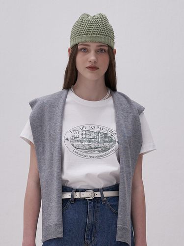 Resort Line Art T-shirt _ White - ELLIOTI - Modalova