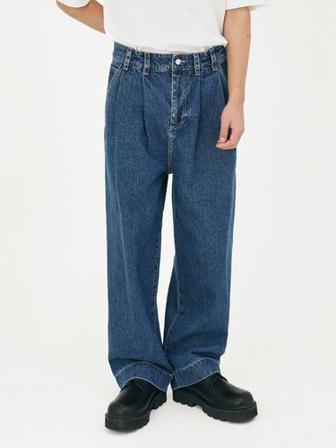 Pintuck Wide Denim Pant v8 _ - SERGE - Modalova