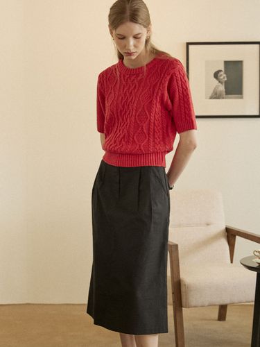 Linen Goldish Skirt_Black - NONLOCAL - Modalova