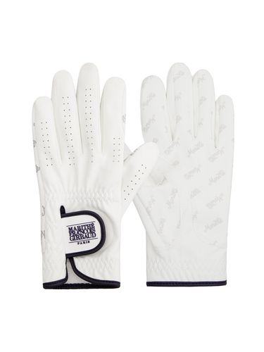 Mouvement Two Tone Glove_White - MARITHE MOUVEMENT - Modalova