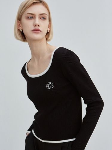 Nicole LS Color Block Sweater_Black - NICK&NICOLE - Modalova