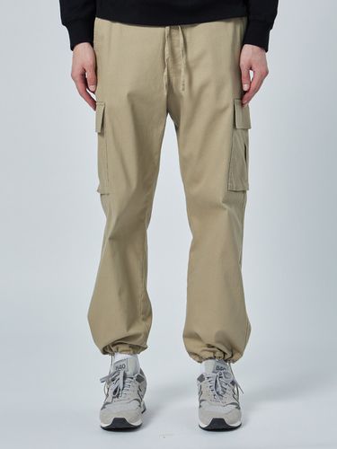 Cotton Wide Leg String Cargo Pants - 3colors - W. standard - Modalova