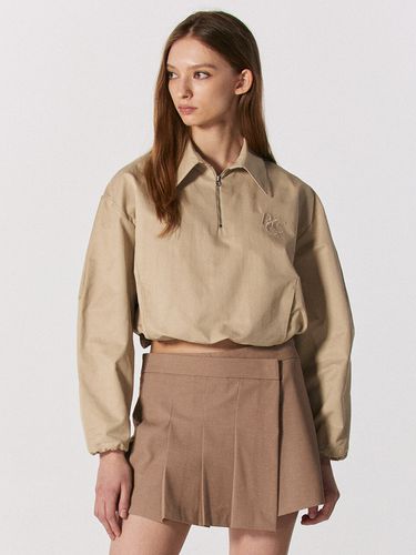 RCC String Half Zipup Shirts_Beige - ROCCI ROCCI - Modalova