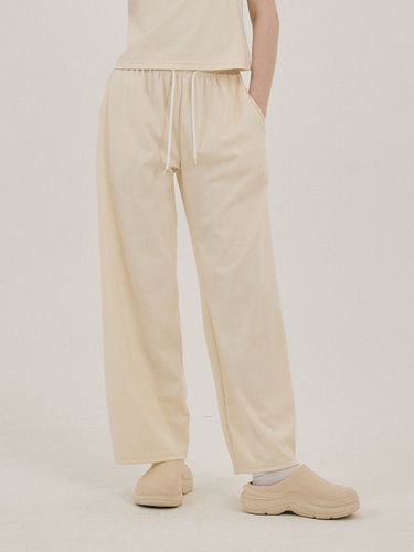 Moment Cool Cotton Embroidered Wide Leg Pants - mellurbane - Modalova