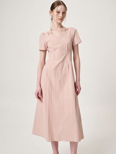 Heart Neck Strap Dress_Pink - ETMON - Modalova