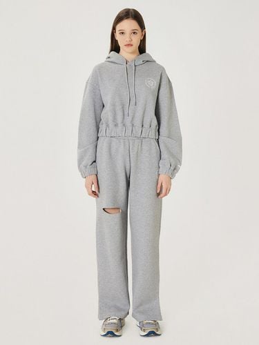 Destroyed Set-Up Sweatpants_Melange Grey - MARKM - Modalova