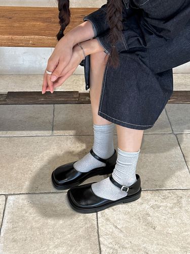 Clam Mary Jane Sandals Loafer_Black - MakMade - Modalova