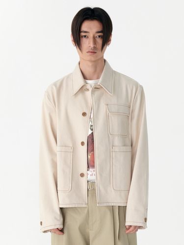 Pocket Short Jacket [Natural] - MARTINPLAN - Modalova