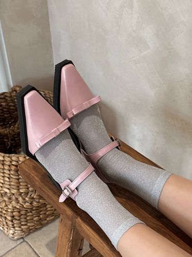 Ribbon Sandals Loafer_Pink - MakMade - Modalova