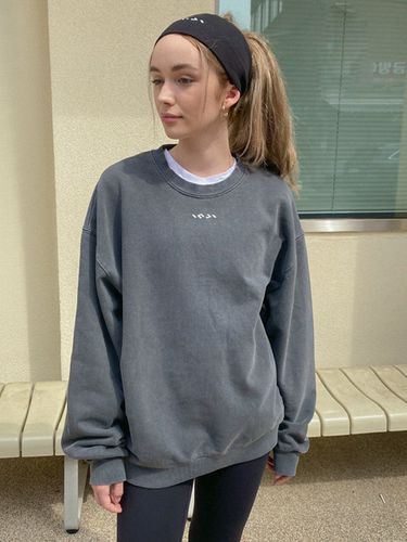 Pigment Loose Fit Sweatshirt_Gray - INJIACTIVE - Modalova