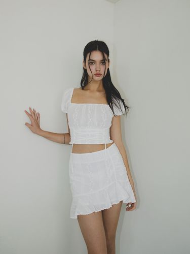 Rosie Corset Blouse (White) - NOT YOUR ROSE - Modalova