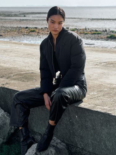 Eyring Crop Down Jacket _Black - ANGELO BIANCO - Modalova