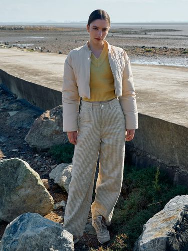 Poco Corduroy Pants _Beige - ANGELO BIANCO - Modalova