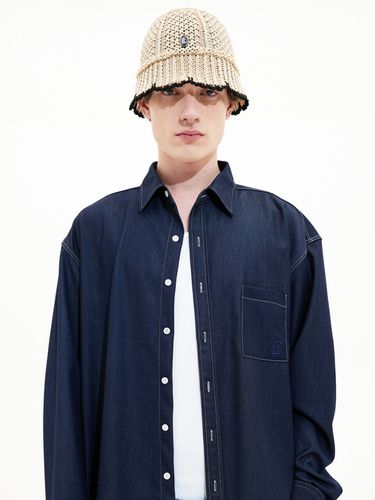 Wrinkle Free Oversized Denim Shirt () - Trip LE Sens - Modalova