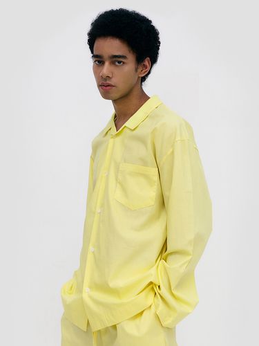 Stay Pajamas Long Sleeve Shirt - Yellow - lazyz - Modalova