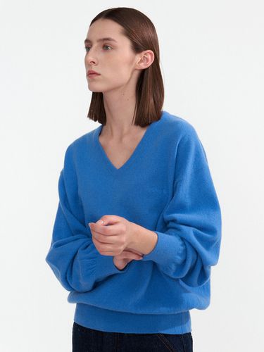 Haig V-neck Pullover_Japanese Blue - NOTHING WRITTEN - Modalova