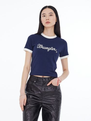 Slim Rope Logo Ringer Half Sleeve T-Shirt_Navy - Wrangler - Modalova