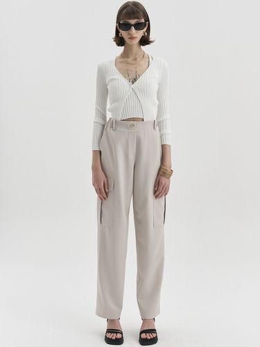 Cargo Wide Pants_Light Beige - MaLoupe - Modalova