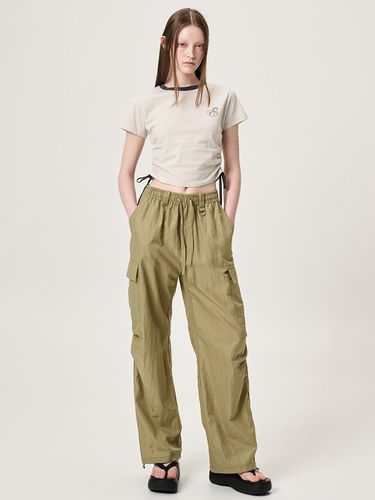 Eyelet Pocket 2-way Cargo Pants_Khaki - ETMON - Modalova