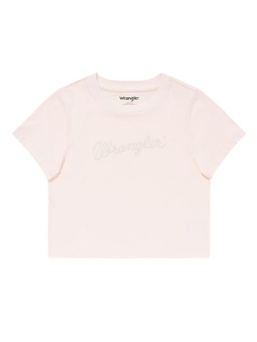 Standard Rope Stitch Half Sleeve T-Shirt_Pink - Wrangler - Modalova