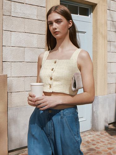 Summer Tweed Bustier Top - FRRW - Modalova