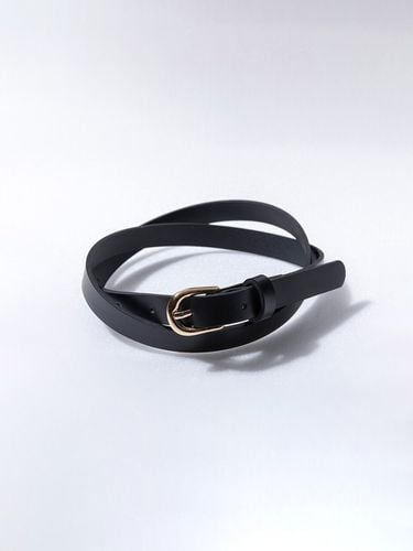 Vegan Leather Belt_Black - GANISONG - Modalova