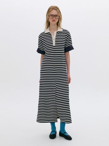 Long Stripe Cotton Dress -2 Colors - a.t.corner - Modalova