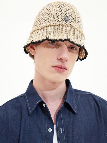 LE Logo Wavy Bucket Hat (Beige) - Trip LE Sens - Modalova