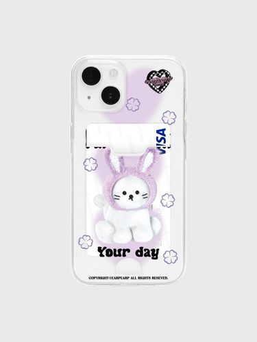 Purple Bunny ChichiCardClear Jelly iPhone Case - EARP EARP - Modalova