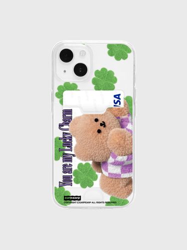 Four Leaf Clover CovyCardClear Jelly iPhone Case - EARP EARP - Modalova