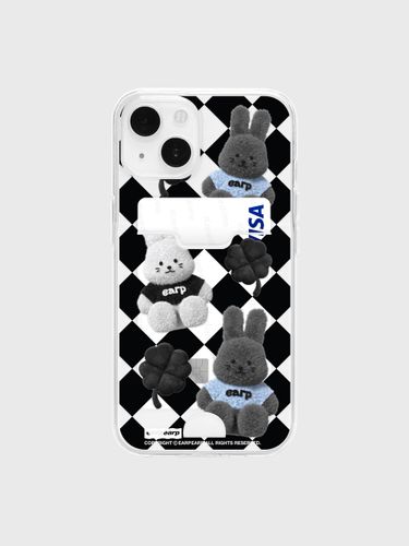 Checker Board PopoCardClear Jelly iPhone Case - EARP EARP - Modalova