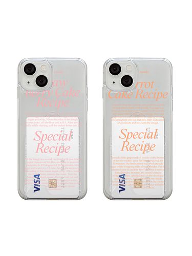 Cake Recipe Card Slot iPhone Case_Clear - mademoment - Modalova