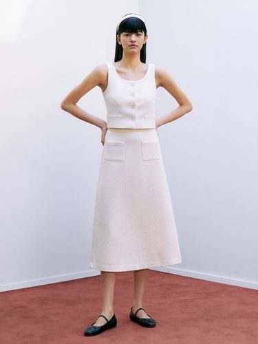 Jannon Tweed Skirt - ANGELO BIANCO - Modalova