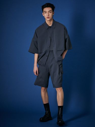 Volume Cropped Cooling Short-Sleeve Shirt _ - evener - Modalova