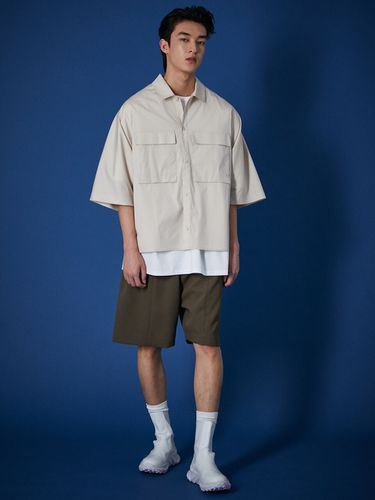 Ray Cropped Short-Sleeve Shirt _ - evener - Modalova